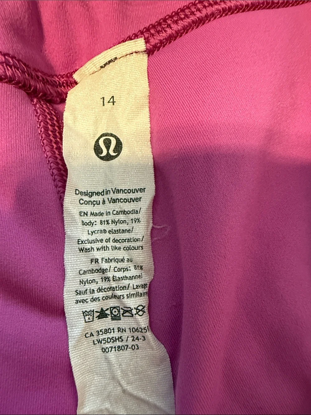lululemon athletica high waisted
